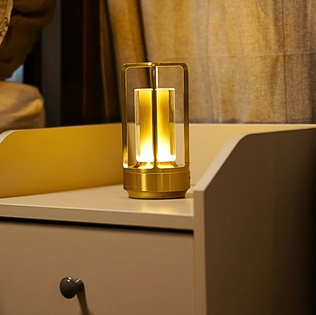 Table Lamp Wireless USB-C Rechargeable 3-Color Touch Dimmer