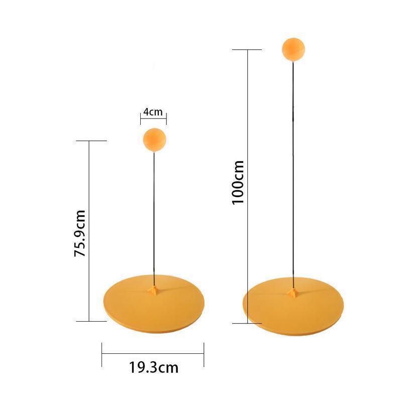 Table Tennis Training Set Walnut Paddles Flexible Spring Arm