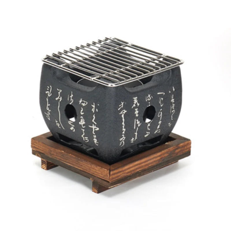 Tabletop Charcoal Grill Portable Heat-Resistant Steel