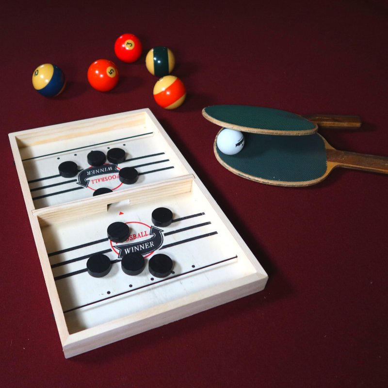 Tabletop Dexterity Game Wooden Portable Two Player