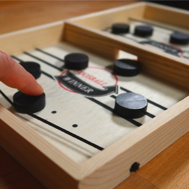 Tabletop Dexterity Game Wooden Portable Two Player