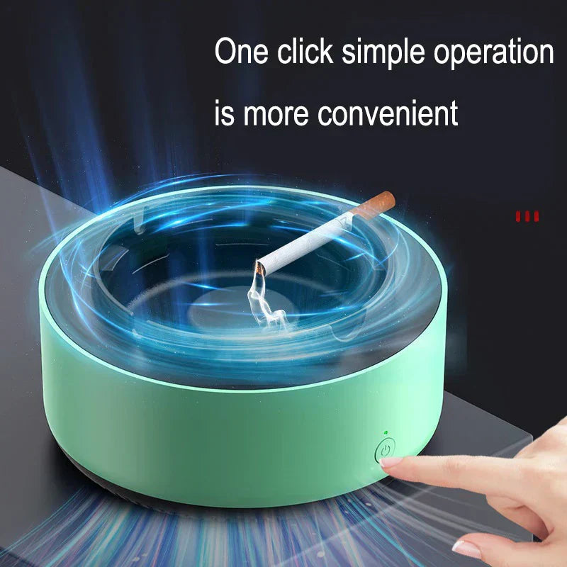 Tabletop Electronic Ashtray Ion Filtration Battery Powered