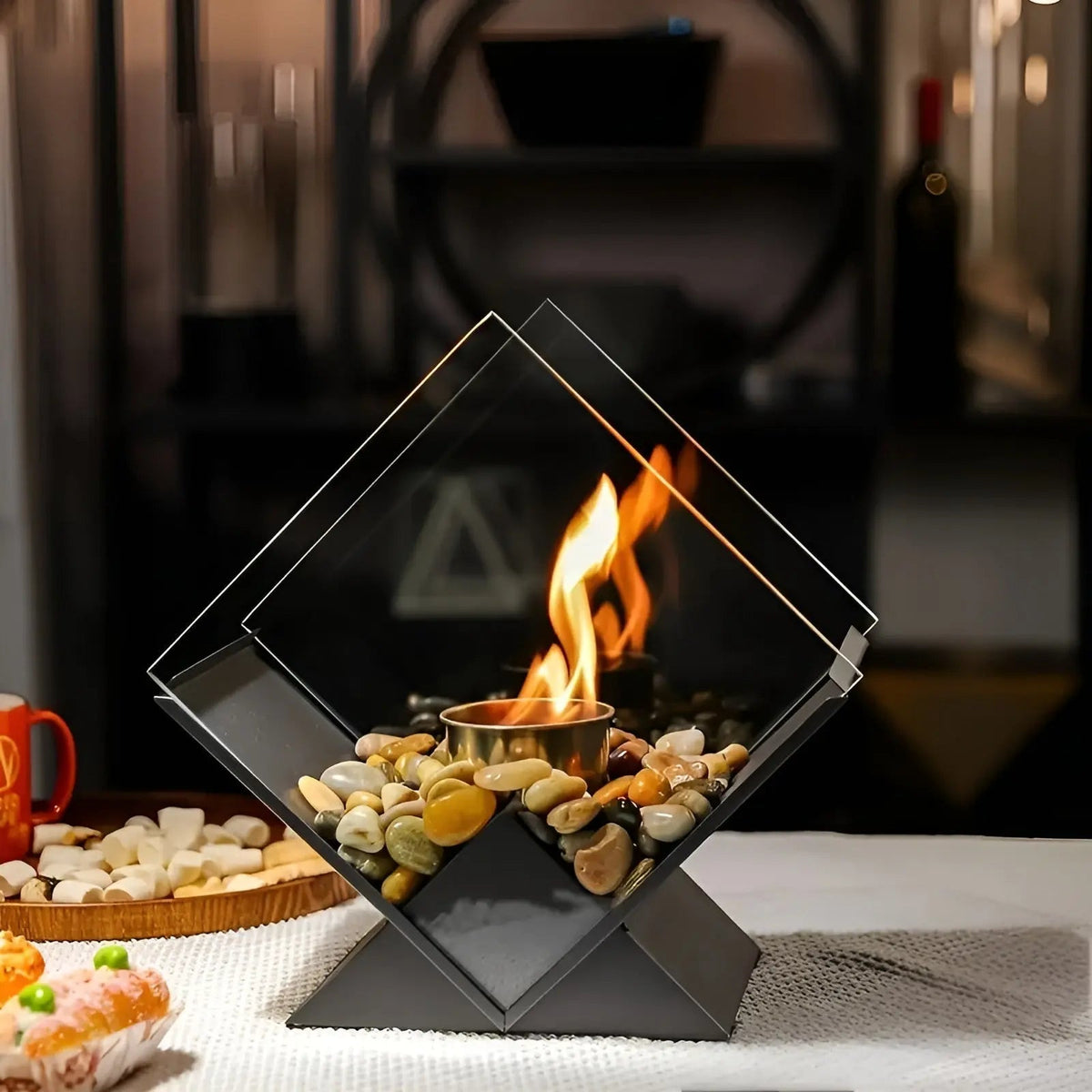 Tabletop Fireplace Bio-Ethanol Real Flame