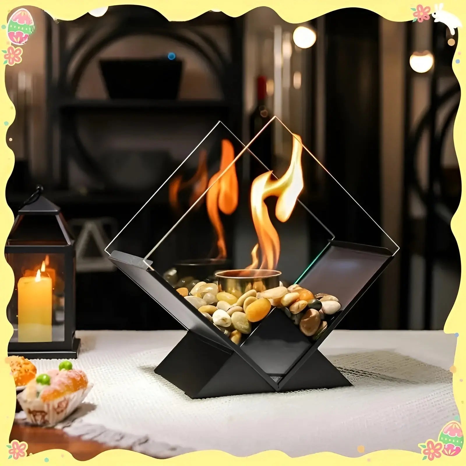 Tabletop Fireplace Bio-Ethanol Real Flame