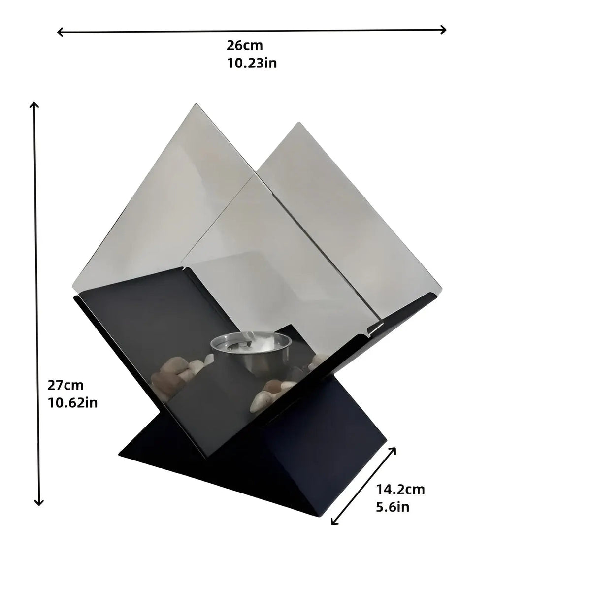 Tabletop Fireplace Bio-Ethanol Real Flame