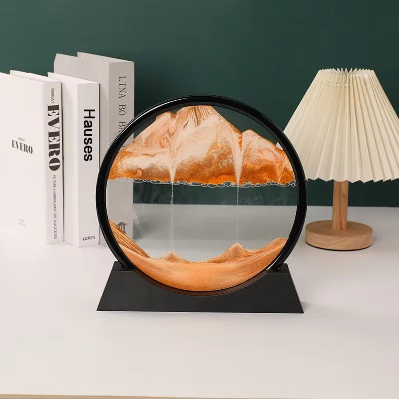 Tabletop Sand Art Hourglass Glass Flowing Sand