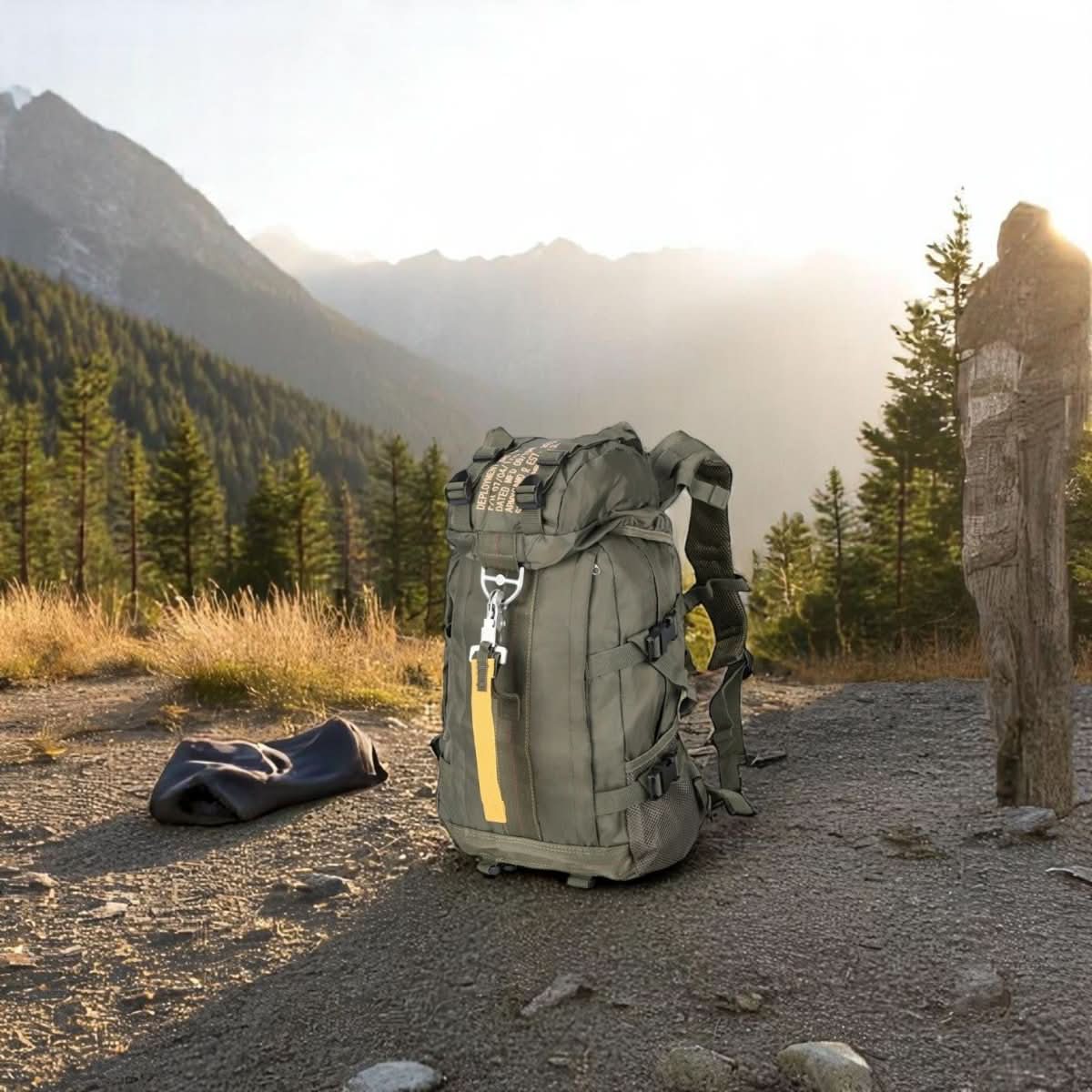 Tactical Backpack 30L Water-Repellent Nylon 10 Compartments