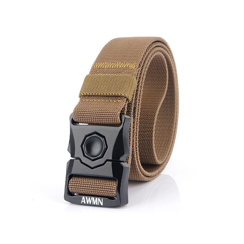 Tactical Belt Quick-Release Buckle Stepless Adjustment Durable Polyester