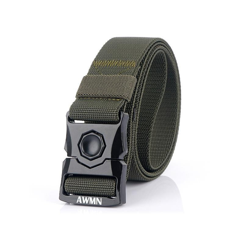 Tactical Belt Quick-Release Buckle Stepless Adjustment Durable Polyester