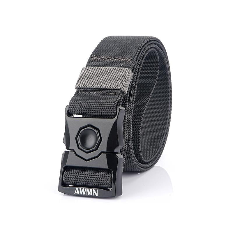 Tactical Belt Quick-Release Buckle Stepless Adjustment Durable Polyester