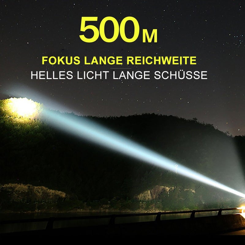 Tactical Flashlight 12,000 Lumens USB Rechargeable IPX8