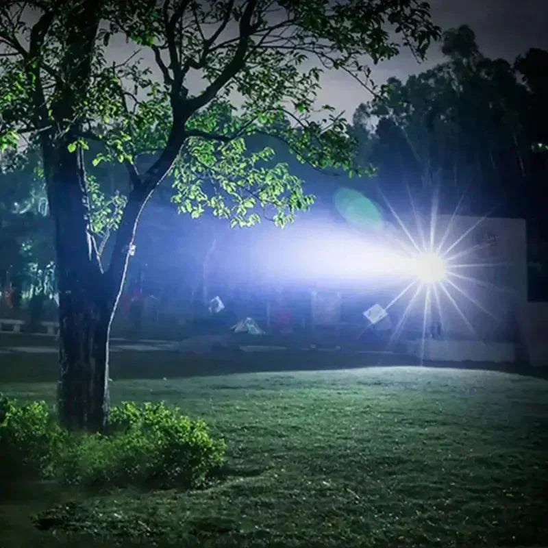 Tactical LED Flashlight 90,000 Lumens Adjustable Zoom IP65 Waterproof