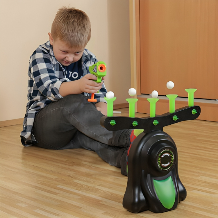 Target Game Floating Ball Adjustable Difficulty Foam Dart Gun
