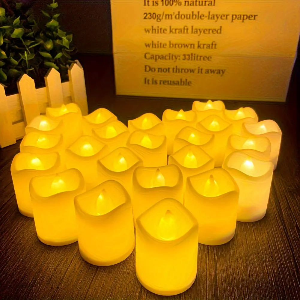 Tea Lights Flameless Warm White Battery Operated