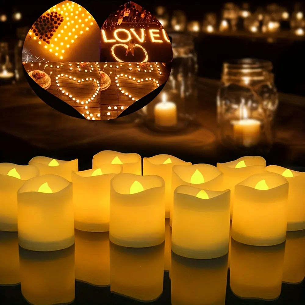Tea Lights Flameless Warm White Battery Operated
