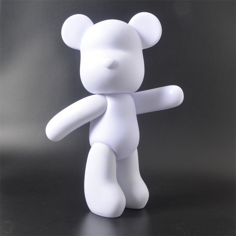 Teddy Bear Figure Paintable Vinyl 3 Acrylic Colors