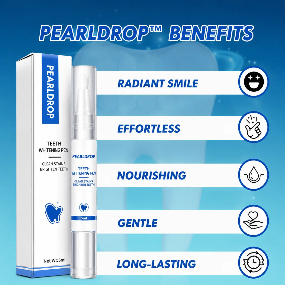 Teeth Whitening Pen Gentle Peroxide Precision Brush