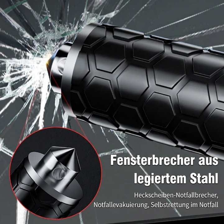 Telescopic Baton One-Button Auto-Extend Corrosion-Resistant Steel
