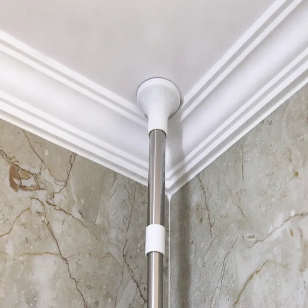 Telescopic Shower Shelf 4-Tier Adjustable No-Drill Stainless Steel