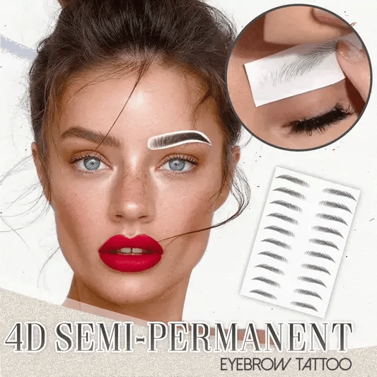 Temporary Eyebrow Tattoos Microblading Effect Peel And Stick Waterproof