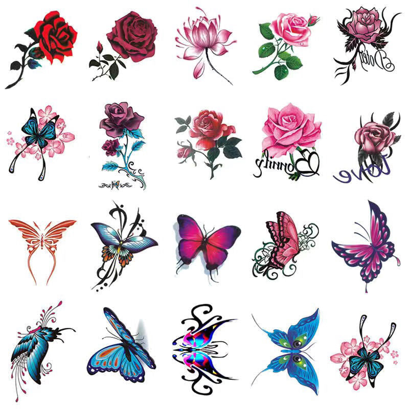 Temporary Tattoo Set 3D Realistic Waterproof & Skin-Friendly