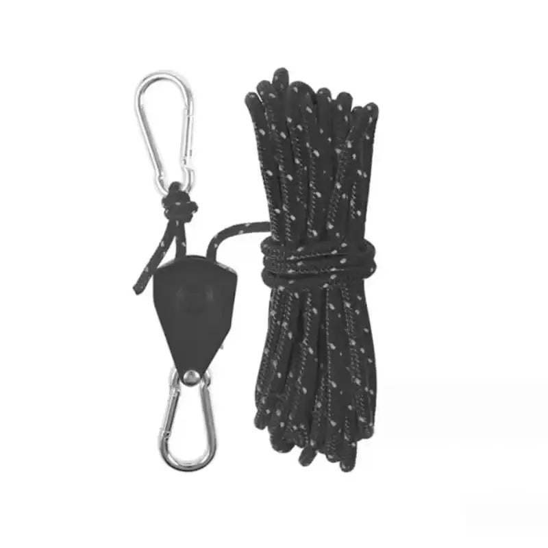 Tent Guyline Pulley Lock Reflective Stainless Carabiners