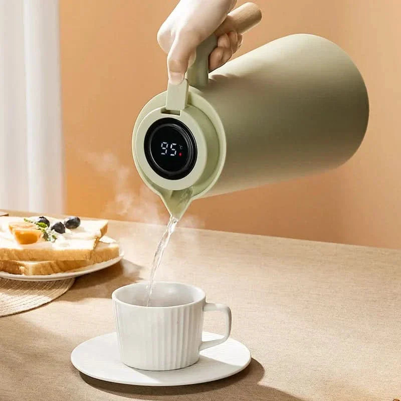 Thermos Flask 1L Digital Temperature Display Vacuum Insulated