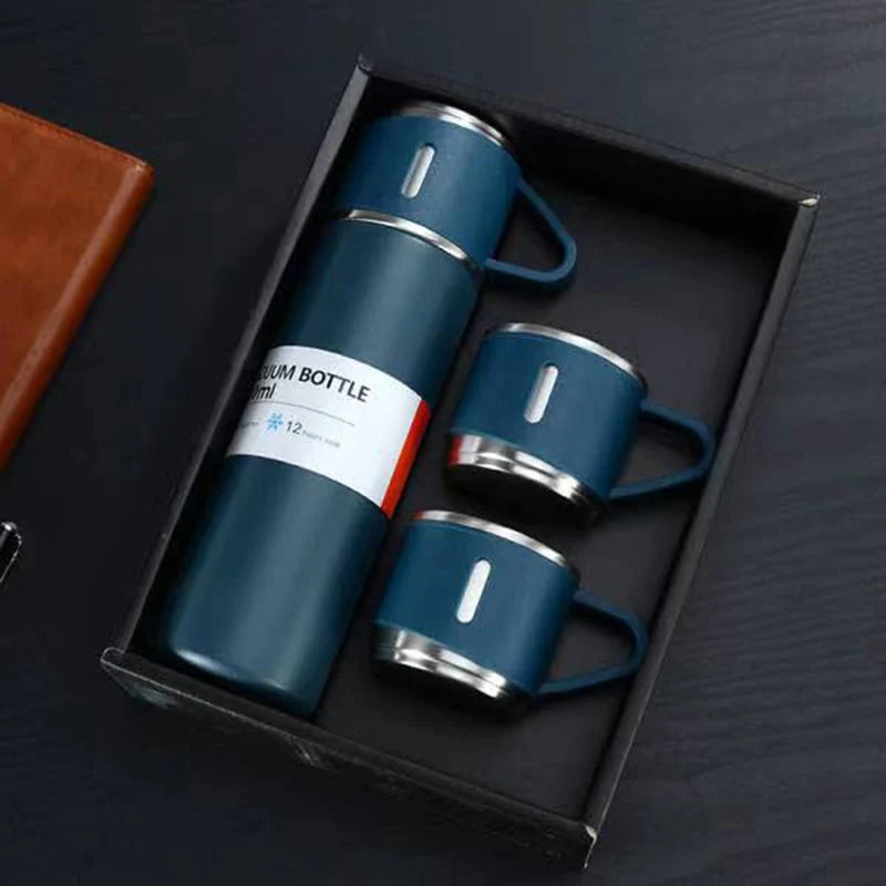 Thermos Set Vacuum Insulated 500 ml & 3 Cups