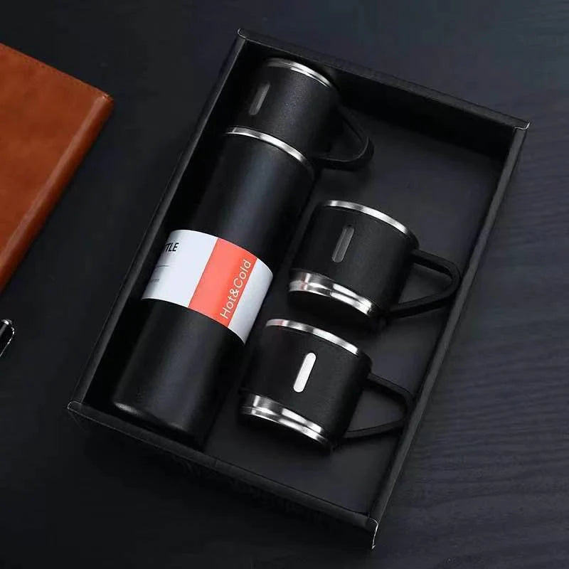 Thermos Set Vacuum Insulated 500 ml & 3 Cups
