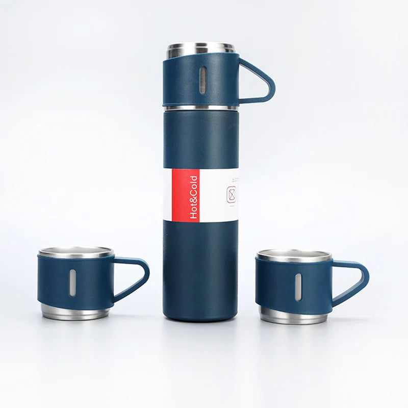 Thermos Set Vacuum Insulated 500 ml & 3 Cups