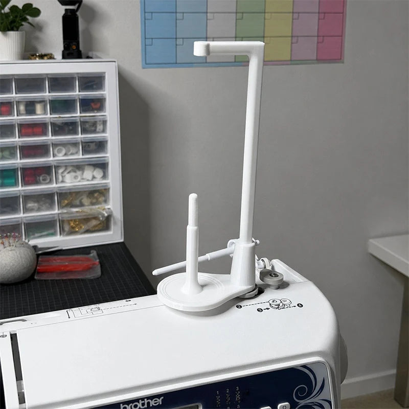Thread Spool Holder Holds Oversized Spools Smooth Thread Flow