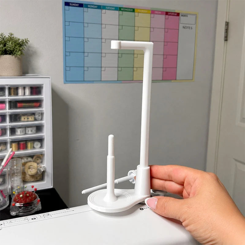 Thread Spool Holder Holds Oversized Spools Smooth Thread Flow