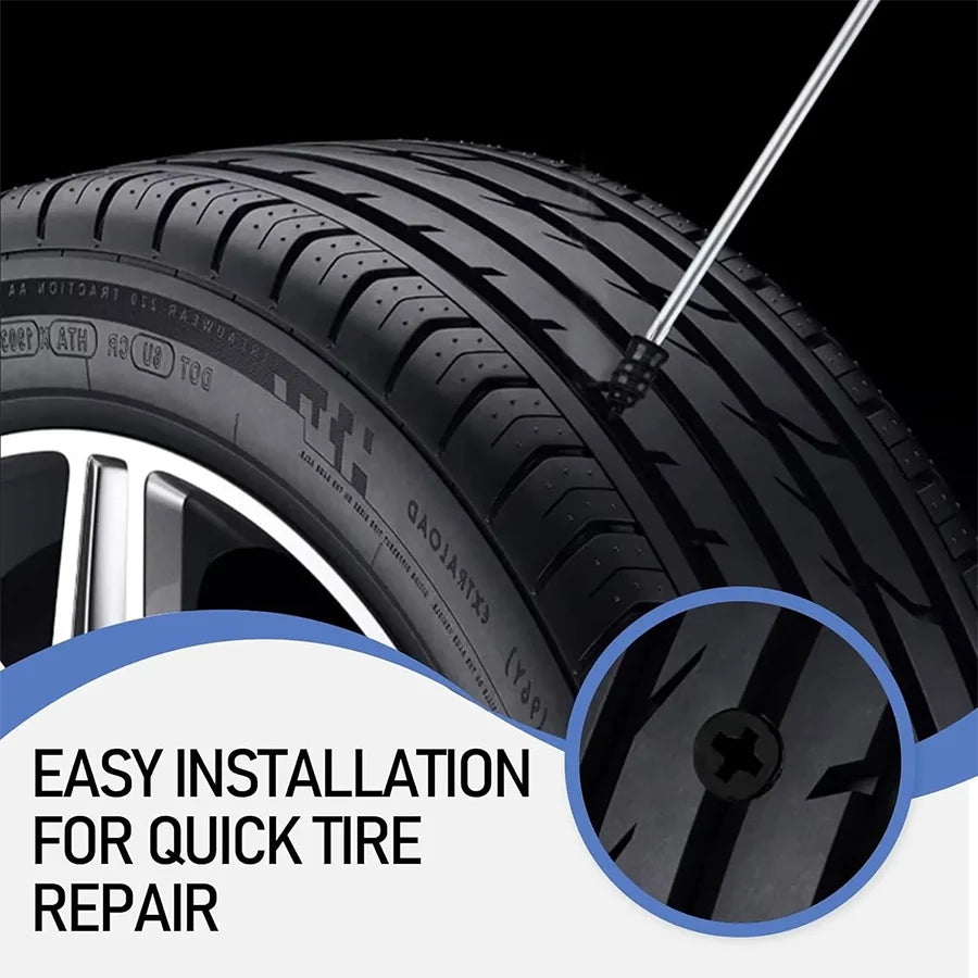 Tire Repair Kit Self-Sealing Rubber 60-Piece