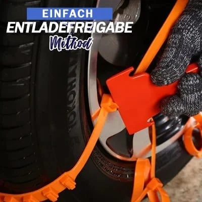 Tire Snow Chains Nylon Anti-Slip Adjustable 18-32 Inches