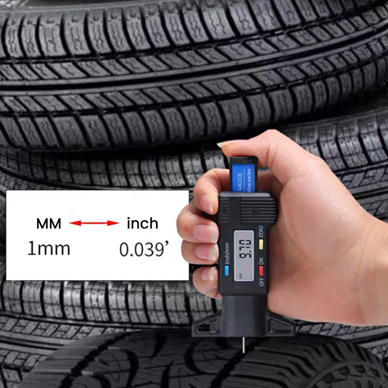 Tire Tread Depth Gauge Digital Accurate 0.01 mm