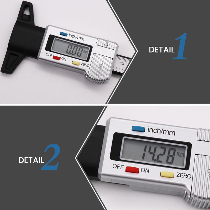 Tire Tread Depth Gauge Digital Accurate 0.01 mm