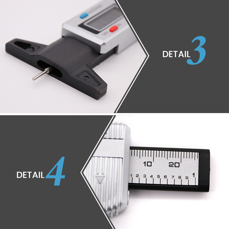 Tire Tread Depth Gauge Digital Accurate 0.01 mm