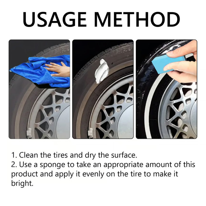 Tire Wax Deep-Absorbing Long-Lasting Eco-Friendly