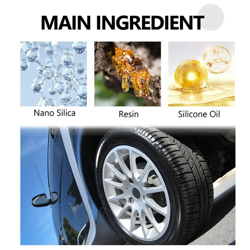 Tire Wax Deep-Absorbing Long-Lasting Eco-Friendly