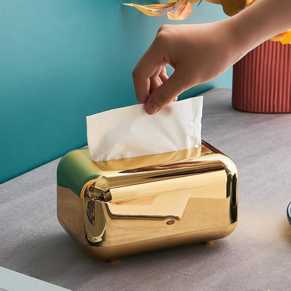Tissue Box Automatic Spring Lift Non-Slip Base