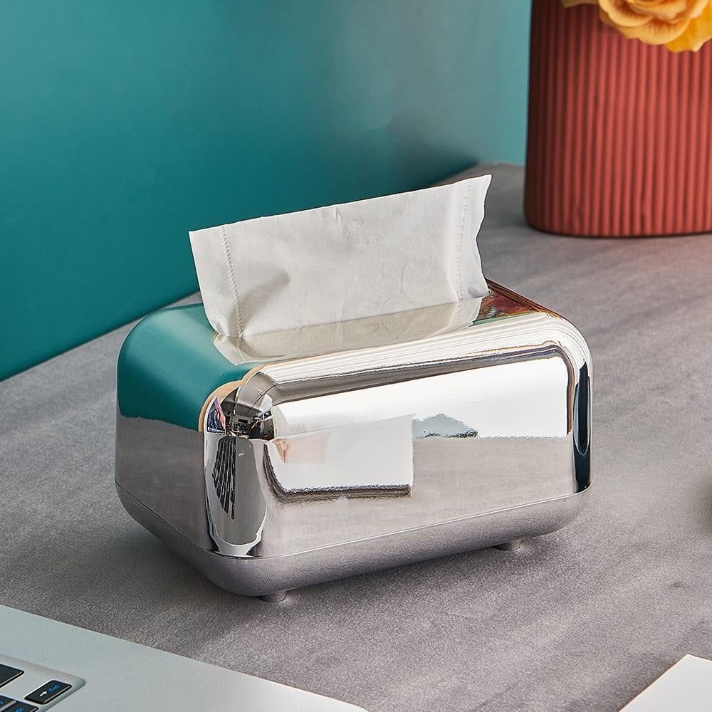 Tissue Box Automatic Spring Lift Non-Slip Base