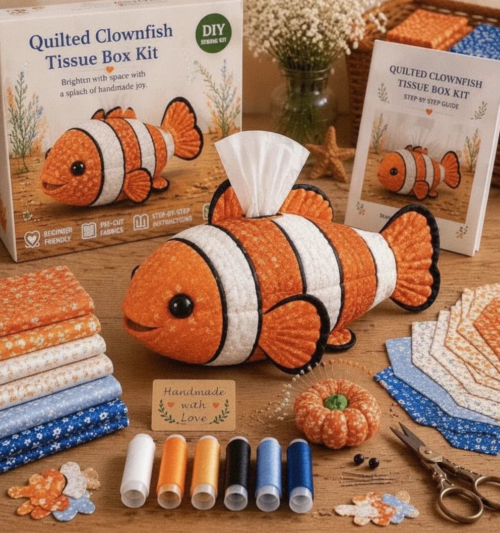 Tissue Box Kit DIY 16 Animal Designs Cotton Blend