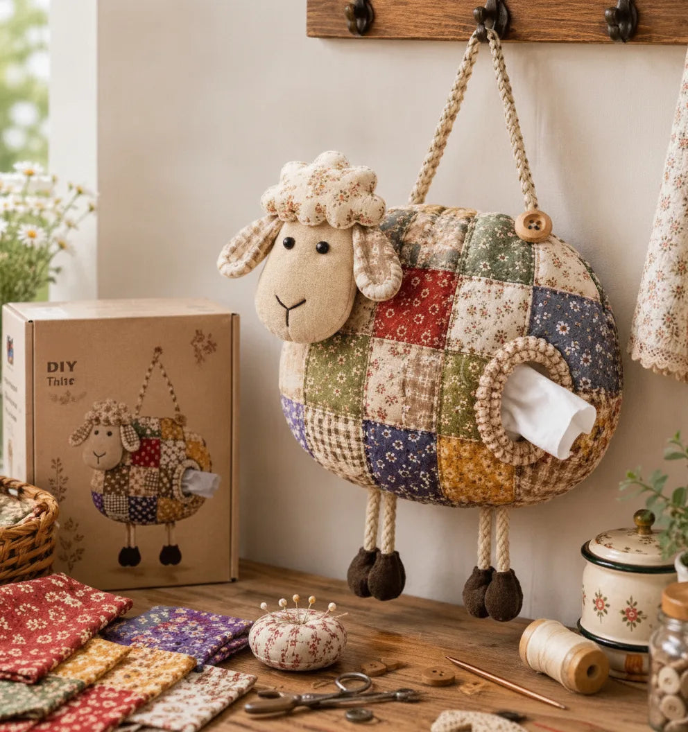 Tissue Holder Kit Pre-Cut Fabric & Hanging Strap