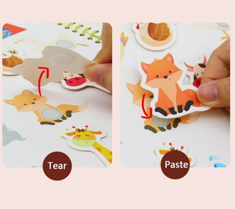 Toddler Activity Book Motor Skills Water-Resistant Pages