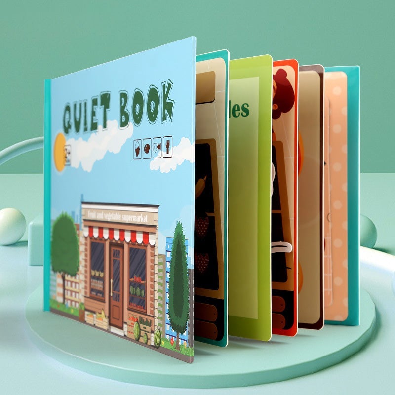 Toddler Activity Book Motor Skills Water-Resistant Pages
