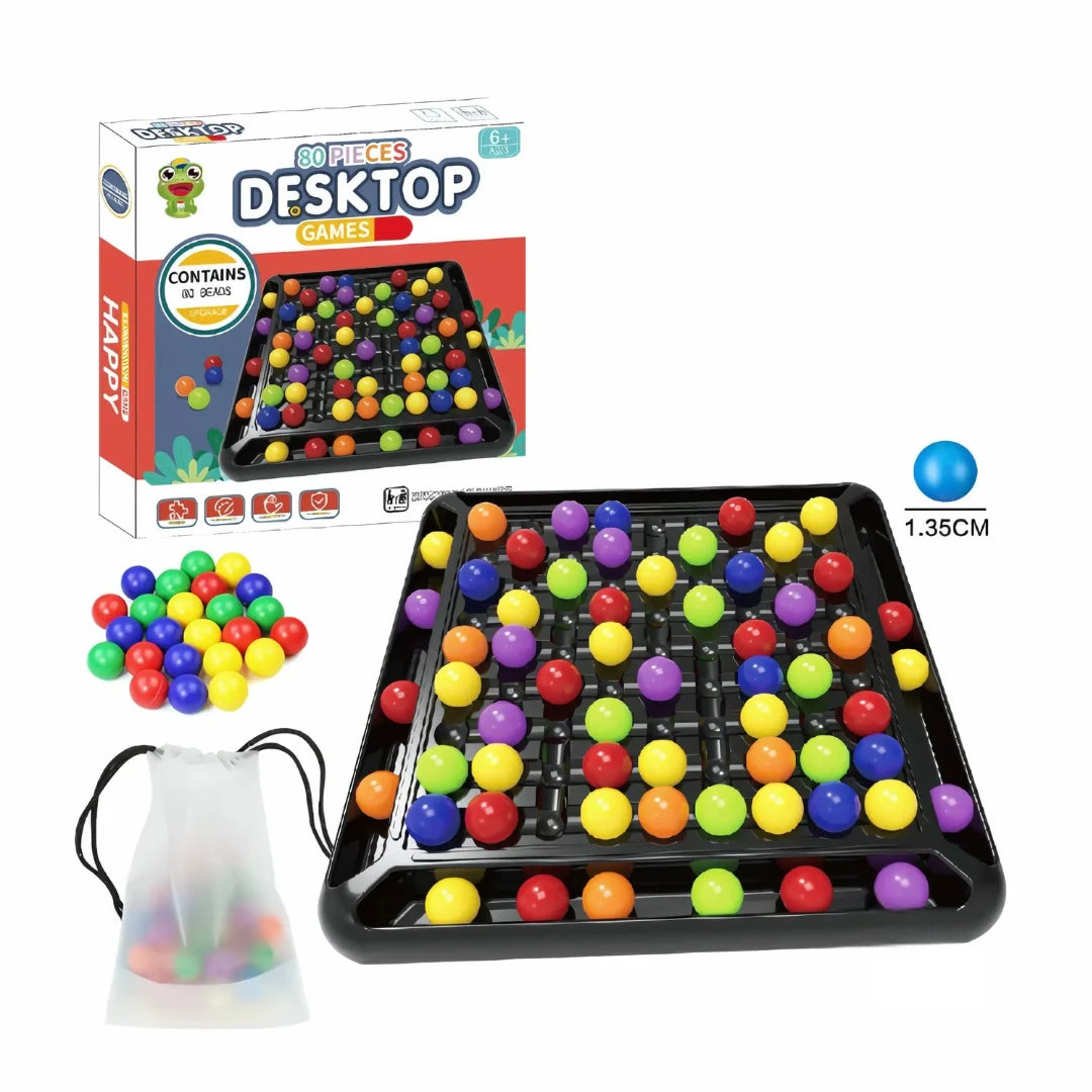 Toddler Bead Game 80 Beads Pattern Matching Portable