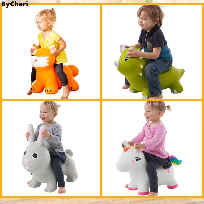 Toddler Inflatable Animal Hopper Durable PVC 150 Pounds