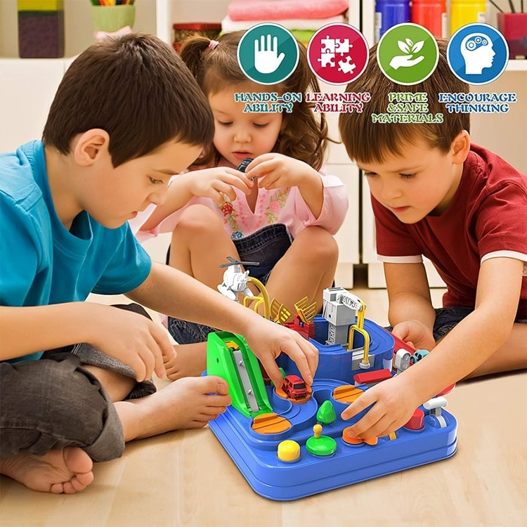 Toddler Puzzle Toy Track & Button Car 8 Challenges