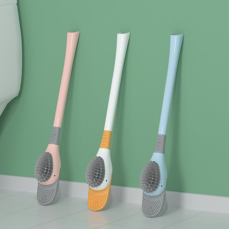 Toilet Brush 360° Soft TPR Head Non-Slip Handle