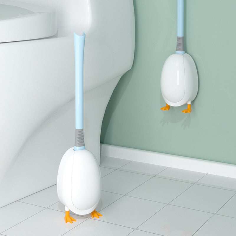 Toilet Brush 360° Soft TPR Head Non-Slip Handle